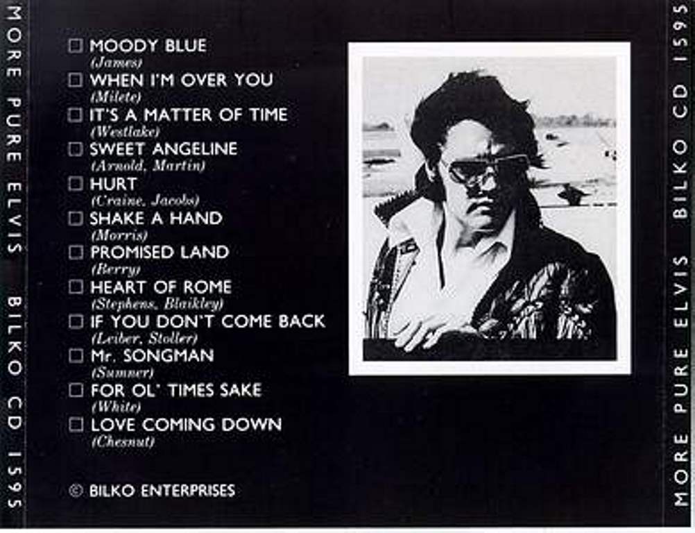 Elvis Presley  More Pure; The Lost Album : Back